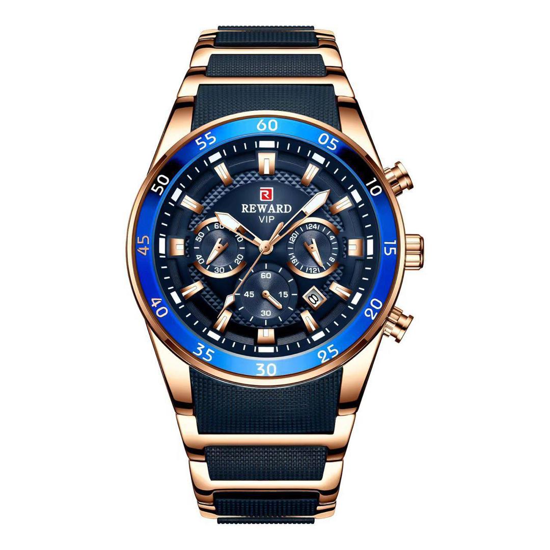 Reward VIP Chronograph Watch – Rose Gold & Black Edition