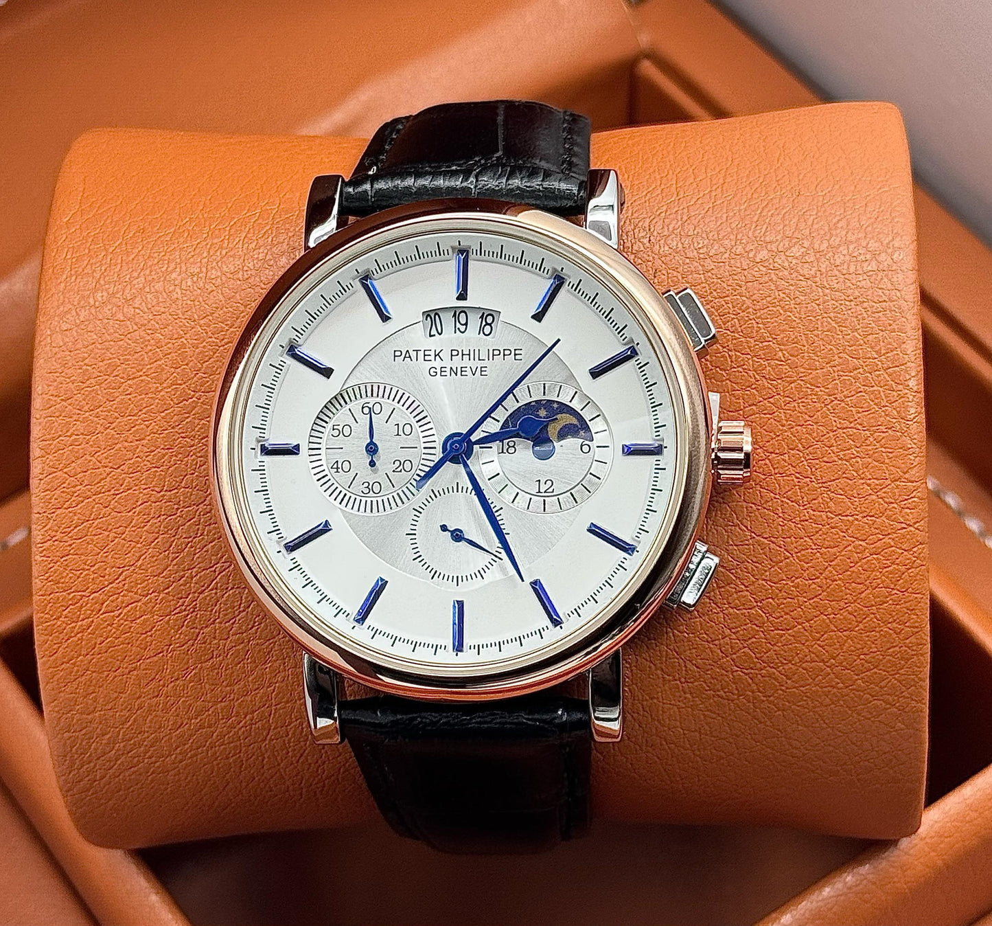 Patek Philippe-Style Chronograph Watch