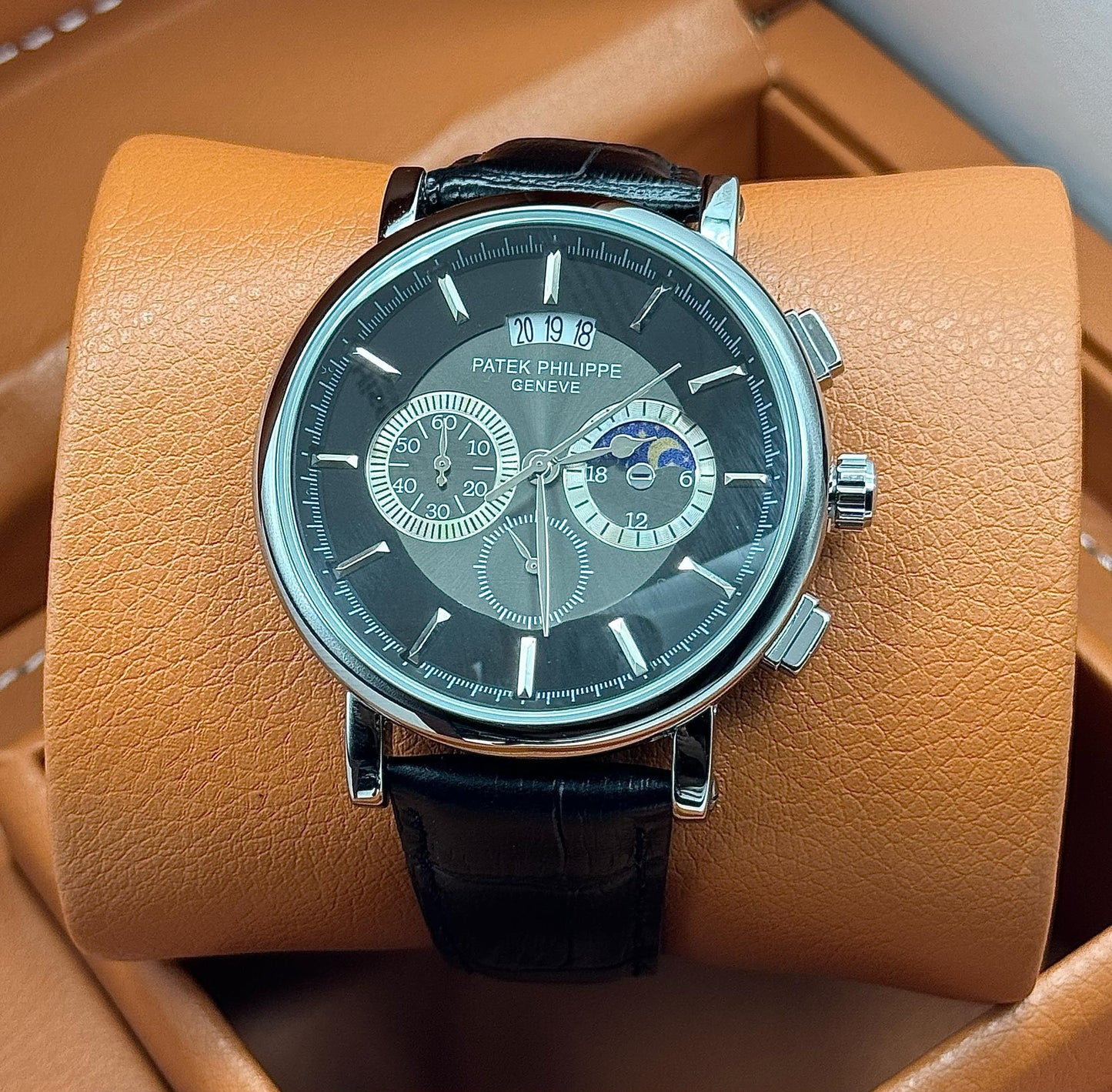 Patek Philippe-Style Chronograph Watch